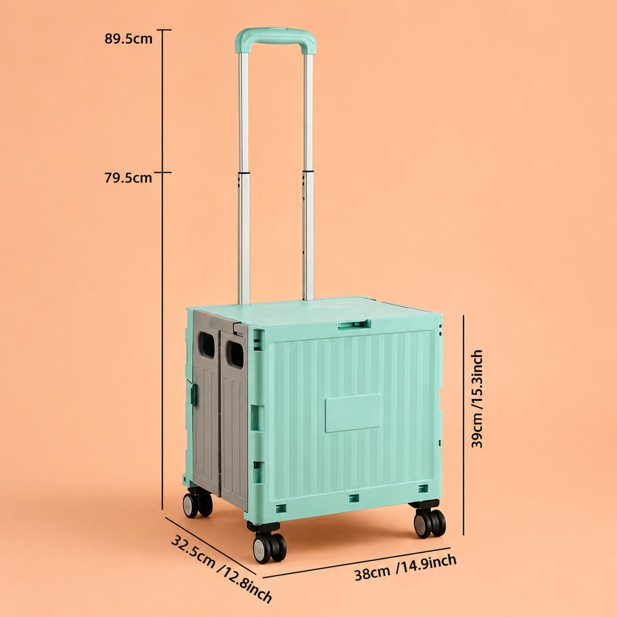 Folding Shopping Cart with four Wheels